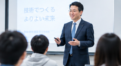企業の技術者による講義のイメージ